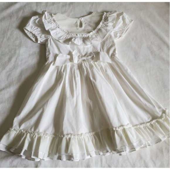 VINTAGE  Olive Mae Dress 5 Easter spring summer ruffle boutique bow tulle - Picture 7 of 9